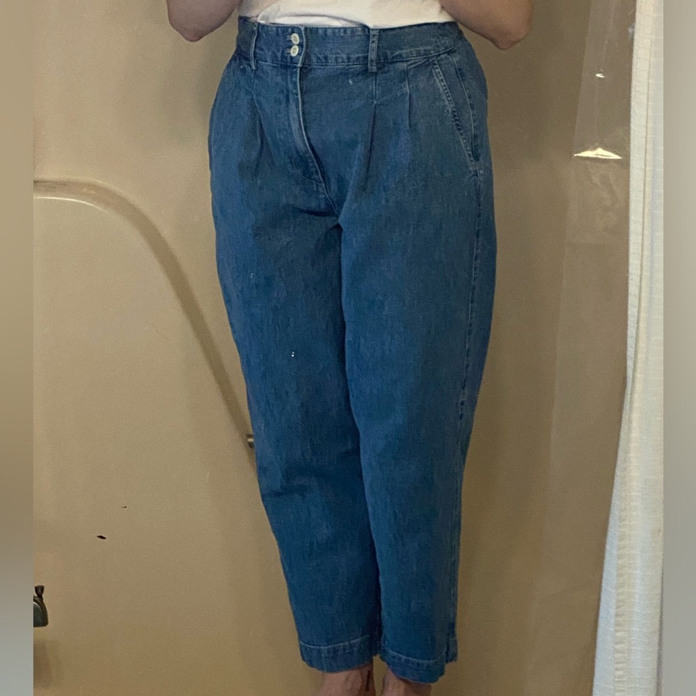 EUC Madewell Pleated Taper Wide-leg Jeans, Sz 8